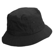 Thanksgiving Pie Embroidered Pigment Dyed Bucket Hat - Black OSFM