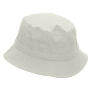 Tennis Girl Embroidered Pigment Dyed Bucket Hat - White OSFM