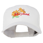 Maryland Black-Eyed Susan Flower Embroidered Cap