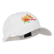 Maryland Black-Eyed Susan Flower Embroidered Cap