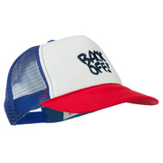 Back Off Embroidered Foam Mesh Cap