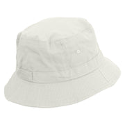 Thanksgiving Pie Embroidered Pigment Dyed Bucket Hat - White OSFM