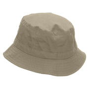 Tennis Girl Embroidered Pigment Dyed Bucket Hat - Natural OSFM