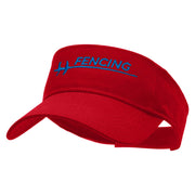 Fencing Sport Embroidered Cotton Twill Sun Visor