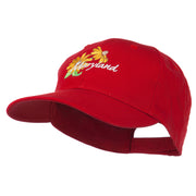 Maryland Black-Eyed Susan Flower Embroidered Cap