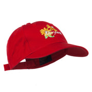 Maryland Black-Eyed Susan Flower Embroidered Cap