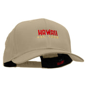 Hawaii Year Established Embroidered Solid Cotton Twill Pro Style Cap - Khaki OSFM