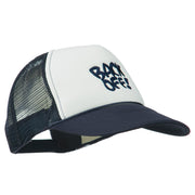 Back Off Embroidered Foam Mesh Cap