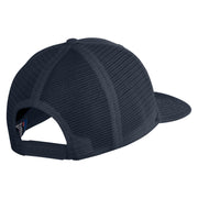 Old English White F Patched Cotton Deluxe Trucker Ball Cap - Navy Navy OSFM