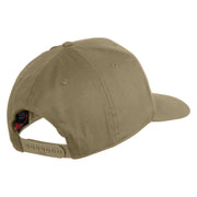 6th Marine Division Patched Solid Cotton Twill Pro Style Cap - Khaki OSFM