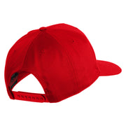 Desert Storm Iraqi Freedom Veteran Patched Solid Cotton Twill 5 Panel Prostyle Snap Cap - Red OSFM