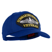 Submarine Service Veteran Patched Solid Cotton Twill Pro Style Cap - Royal OSFM