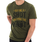 Buy Me A Shot Graphic Design Ring Spun Combed Cotton Short Sleeve Deluxe Jersey T-Shirt