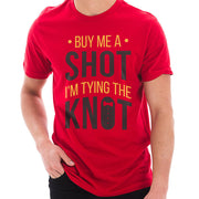 Buy Me A Shot Graphic Design Ring Spun Combed Cotton Short Sleeve Deluxe Jersey T-Shirt