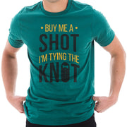 Buy Me A Shot Graphic Design Ring Spun Combed Cotton Short Sleeve Deluxe Jersey T-Shirt