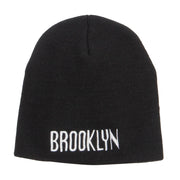 Brooklyn Embroidered Short Beanie