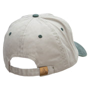 Ace of Spades Embroidered Pigment Dyed Wash Cap - Beige-Green OSFM