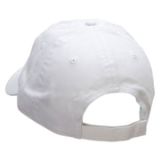 Be Kind Embroidered Garment Washed Cotton Twill Cap - White OSFM