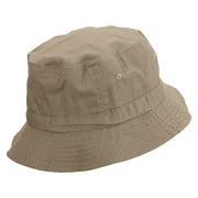 Autumn Vibes Embroidered Pigment Dyed Bucket Hat - Khaki OSFM