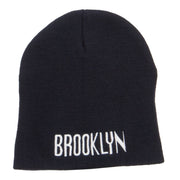 Brooklyn Embroidered Short Beanie