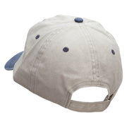 Ace of Spades Embroidered Pigment Dyed Wash Cap - Beige-Navy OSFM