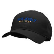 New Jersey Year Established Embroidered Low Profile Cap - Black OSFM