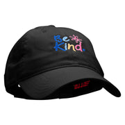 Be Kind Embroidered Garment Washed Cotton Twill Cap - Black OSFM