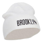 Brooklyn Embroidered Short Beanie