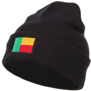 Benin Flag Embroidered Beanie