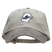 Ace of Spades Embroidered Pigment Dyed Wash Cap - Beige-Brown OSFM