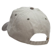 Ace of Spades Embroidered Pigment Dyed Wash Cap - Beige-Brown OSFM