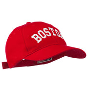 Boston Embroidered Solid Cotton Twill Cap