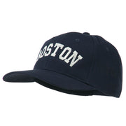 Boston Embroidered Solid Cotton Twill Cap