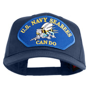 U.S. Seabees Can Do Blue Patched Solid Cotton Twill Pro Style Cap - Navy OSFM