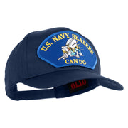 U.S. Seabees Can Do Blue Patched Solid Cotton Twill Pro Style Cap - Navy OSFM