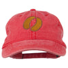 Bison Hoof Mascot Embroidered Washed Dyed Cap