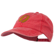 Bison Hoof Mascot Embroidered Washed Dyed Cap