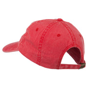 Bison Hoof Mascot Embroidered Washed Dyed Cap