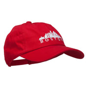 Boston Skyline Embroidered Washed Cap