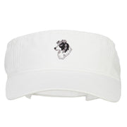 Border Collie Embroidered Pro Style Cotton Washed Visor