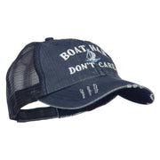 Boat Hair Don't Care Embroidered Cotton Mesh Cap