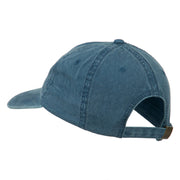 Bison Hoof Mascot Embroidered Washed Dyed Cap