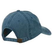 Bison Hoof Mascot Embroidered Washed Dyed Cap