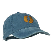 Bison Hoof Mascot Embroidered Washed Dyed Cap