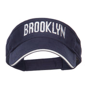 Brooklyn Embroidered Sandwich Bill Visor