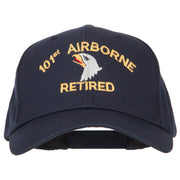 101st Airborne Retired Embroidered Solid Cotton Pro Style Cap