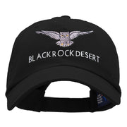 Black Rock Owl Embroidered Cotton Twill Cap