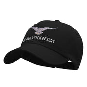 Black Rock Owl Embroidered Cotton Twill Cap