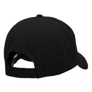 Black Rock Owl Embroidered Cotton Twill Cap