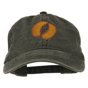 Bison Hoof Mascot Embroidered Washed Dyed Cap